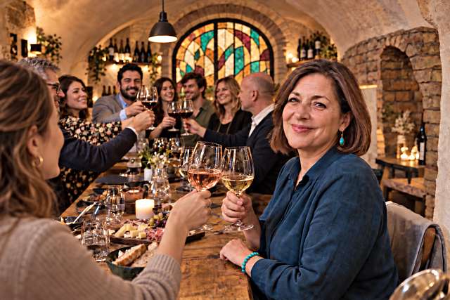 Wine tasting dinner event